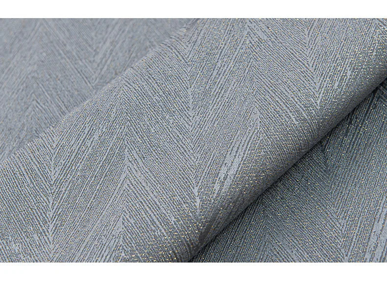 إرسال ستائر لغرفة المعيشة وغرفة الطعام وغرفة النوم وتصميم الإضاءة الفاخرة عالية الدقة من الجاكار المعتم عالي الجودة والحجم المخصص للديكور