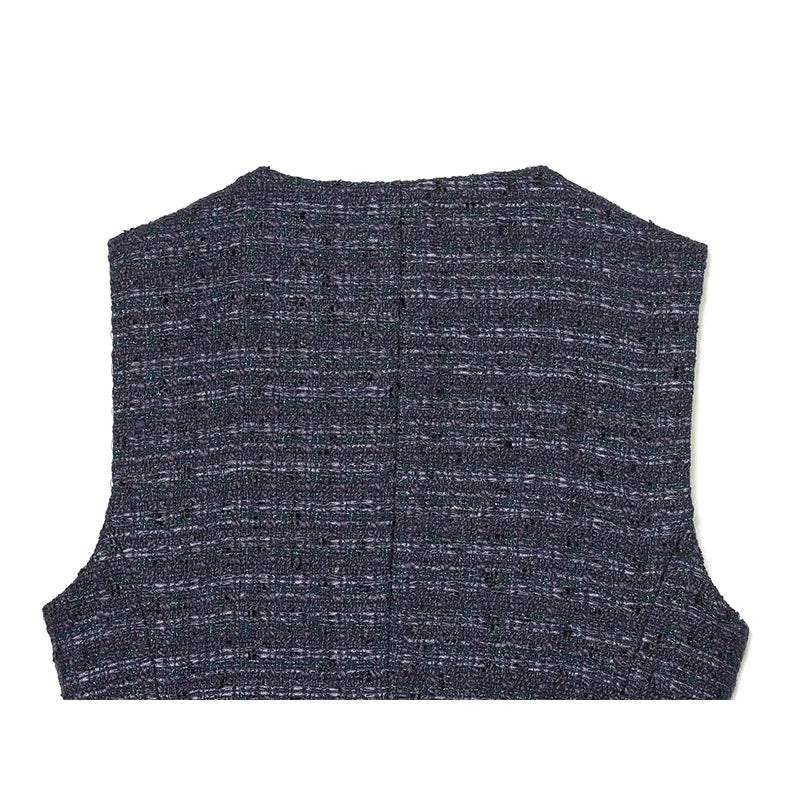 Women's Waistcoat Fashion With Belt O-Neck Sleeveless Vests Vintage Female Outerwear Chic Tops