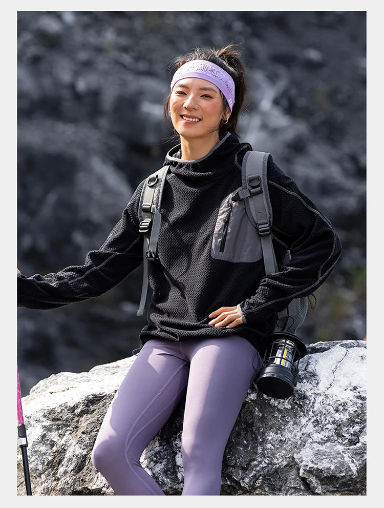 Outdoor Sport Hoodie Men Women Loose Casual Lightweight Warm Pullover Hooded Sweatshirts Couple Autumn Winter Hoody Tops