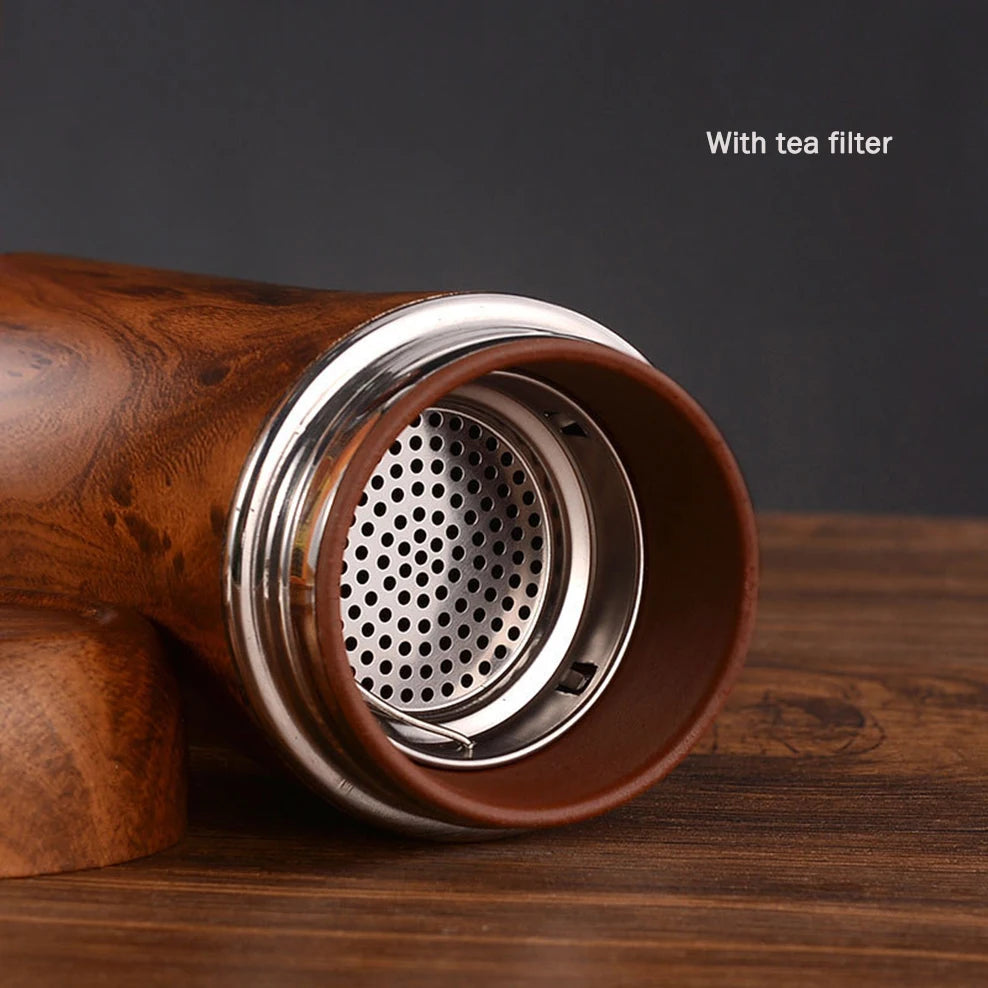 New purple clay tea cup with tea strainer, High-end business water cup, Purple clay liner office cup, Health wellness cup, 300ml