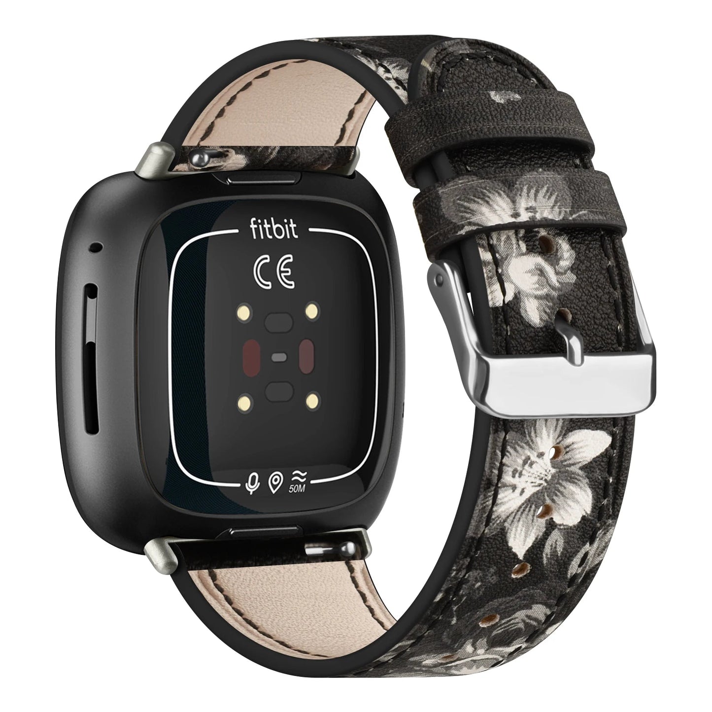 Genuine Leather Band For Fitbit Versa 3/Versa 4 Strap Bracelet For Fitbit Sense/Sense 2 Watch Band Adjustable Wristband SwiftNest