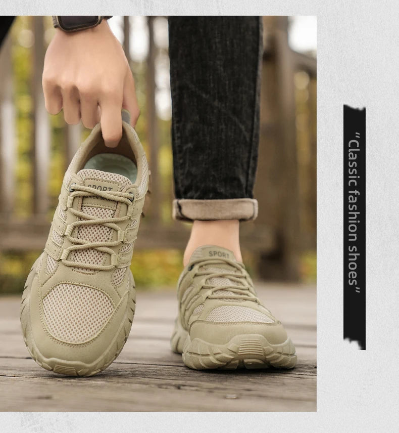 Men's sports shoes new casual fashion summer light comfortable soft sole outdoor height increasing anti slip casual sports shoes