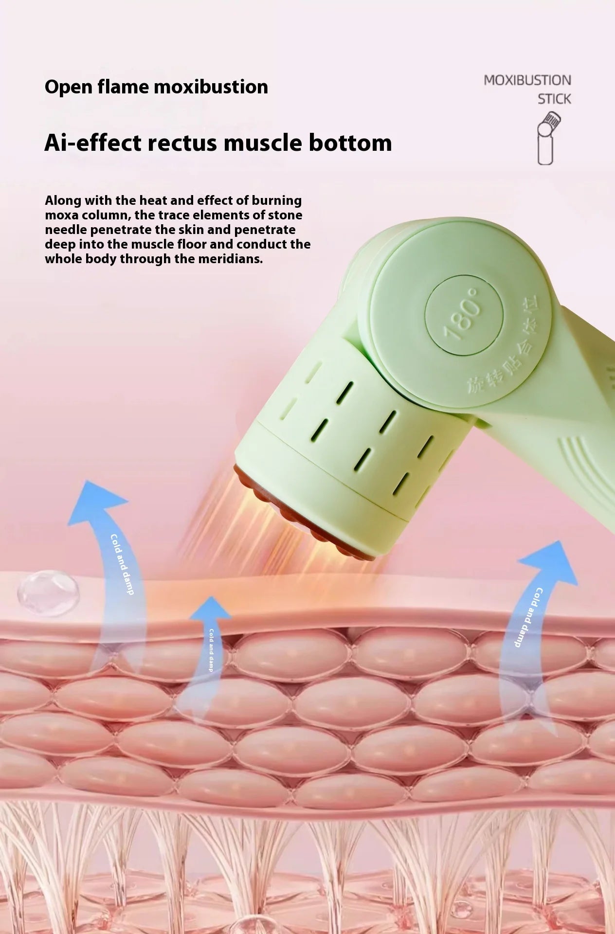 Moxibustion Scraping Massager Instrument Portable Intelligent Health and Wellness with Stone Moxibustion Scrap Board Accessories