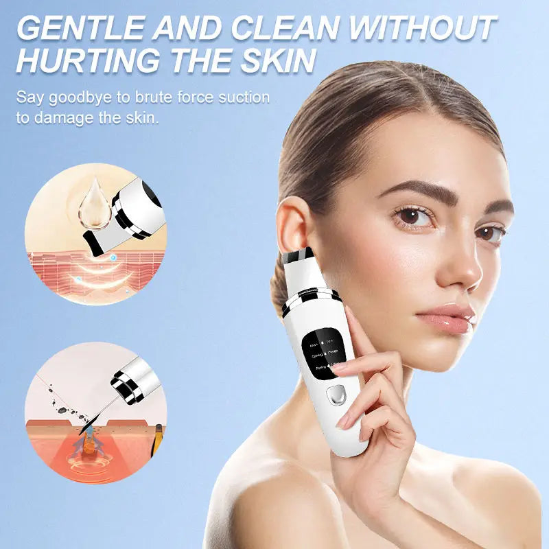 Personal Care Face Exfoliating Device Deep Cleansing Ultrasonic Face Spatula Facial Skin Scrubber