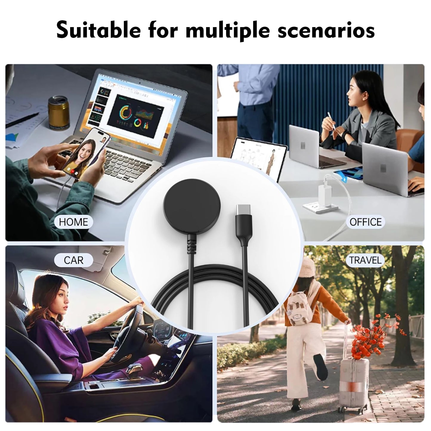 Watch Whiress charger for Galaxy Watch Charger Cable for Galaxy Watch 3/4/5/6/7/8 Ultra 4/6/8 Classic  5 Pro Active 1 /2