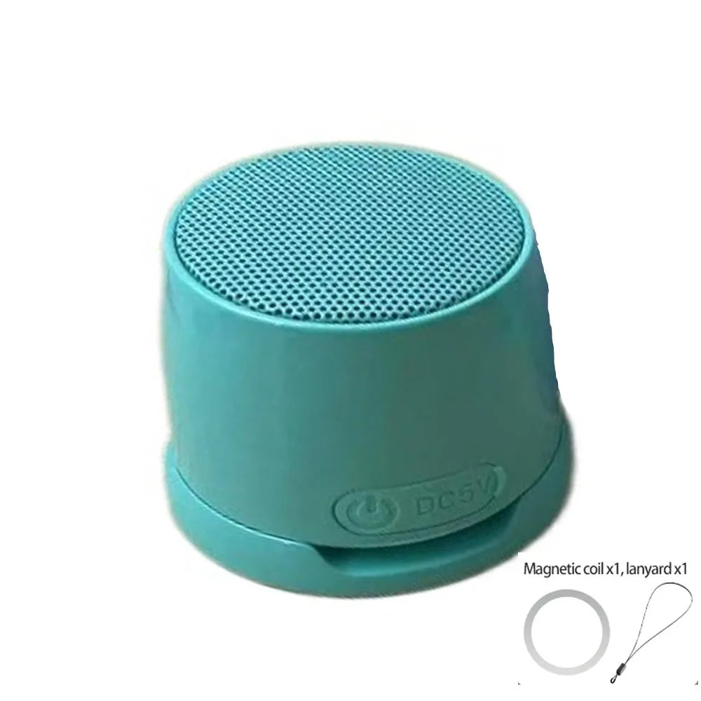 Bluetooth 5.3 Magnetic Mini Speaker Deep Bass HD Sound RGB Light Speaker Anti Lost Compact Design Portable Sound Box Outdoor Use
