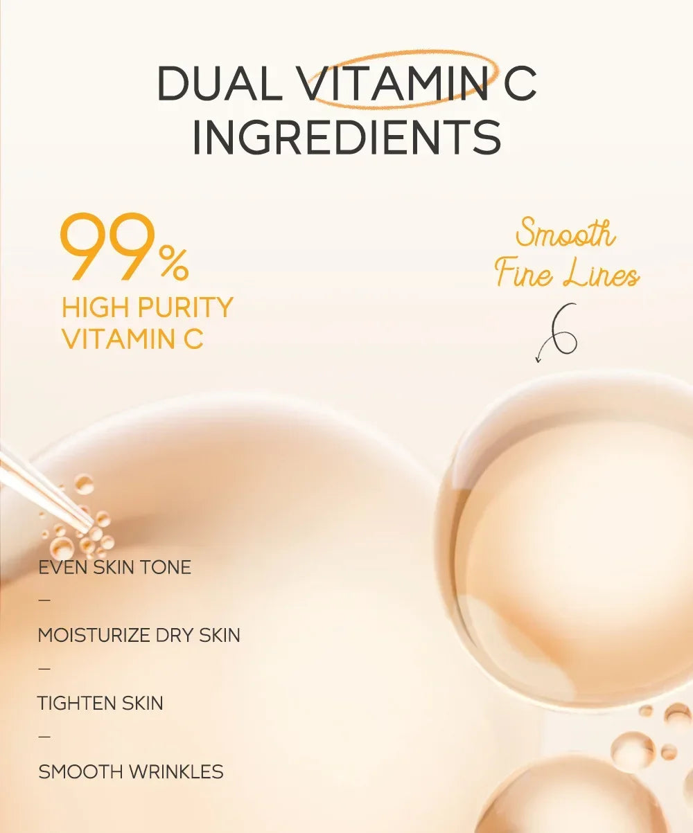 3pcs/set Vitamin C 24K Golden Sakura Skin Care Sets Face Cream Serum Eye Cream Moisturizing Anti Wrinkles Face Care Kit