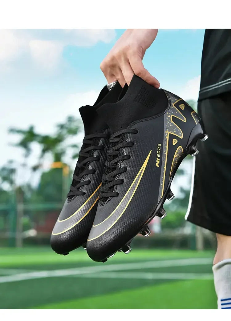 Indoor Competition Football Shoes Outdoor Grass Anti Slip Sports Shoes Light Breathable Casual Shoes Traning Sneakers Teenagers