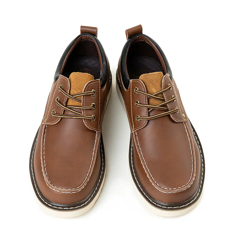 Plus 46 47 48 Classic Men's Casual Genuine Leather Shoes Loafers Daily Work Driving Shoes High-quality Casual Man Platform Shoe