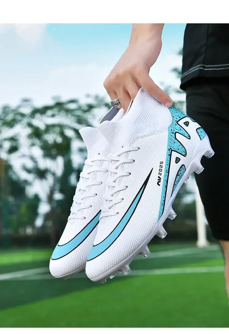 Indoor Competition Football Shoes Outdoor Grass Anti Slip Sports Shoes Light Breathable Casual Shoes Traning Sneakers Teenagers