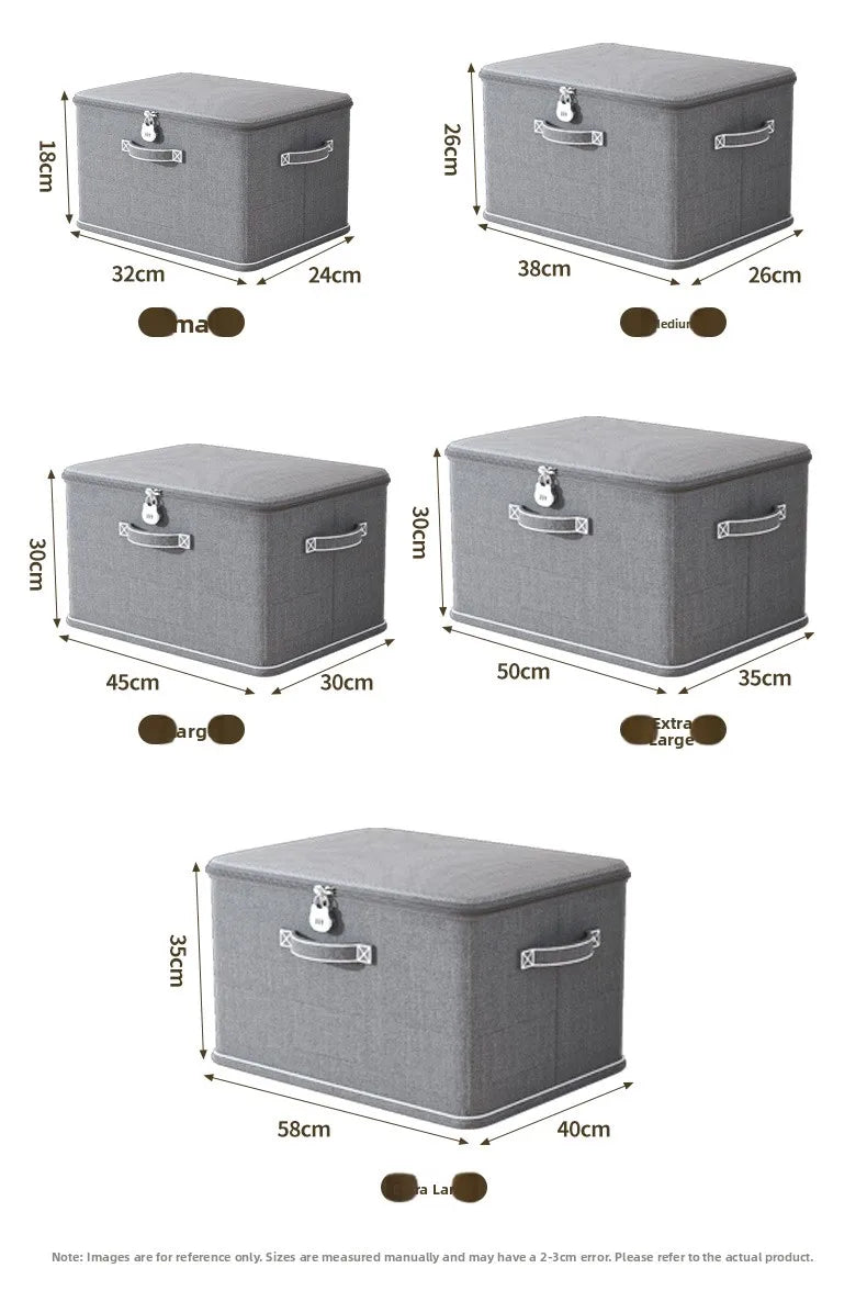 Large Capaci Loable Fabric Storage Box Foldable Organizer for Clothes And Accories Home And Office Use Wardrobe Solution