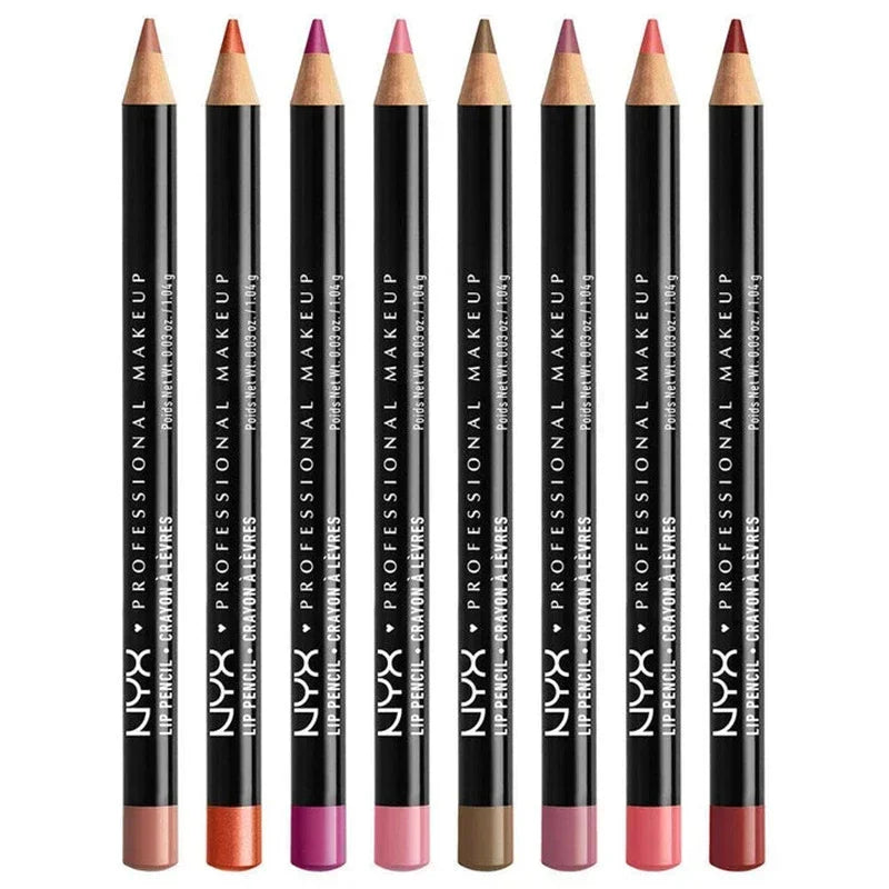 Slim Lip Pencil Long-Lasting Creamy Lip Liner Waterproof Plumping lip Stain Natural Nude Brown Lip Liner Professional Makeup