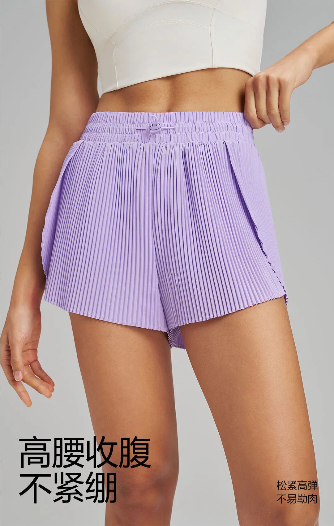 شورت رياضي للياقة البدنية في الهواء الطلق قابل للتنفس وسريع الجفاف شورت فضفاض بطول ثلاثة أرباع للنساء