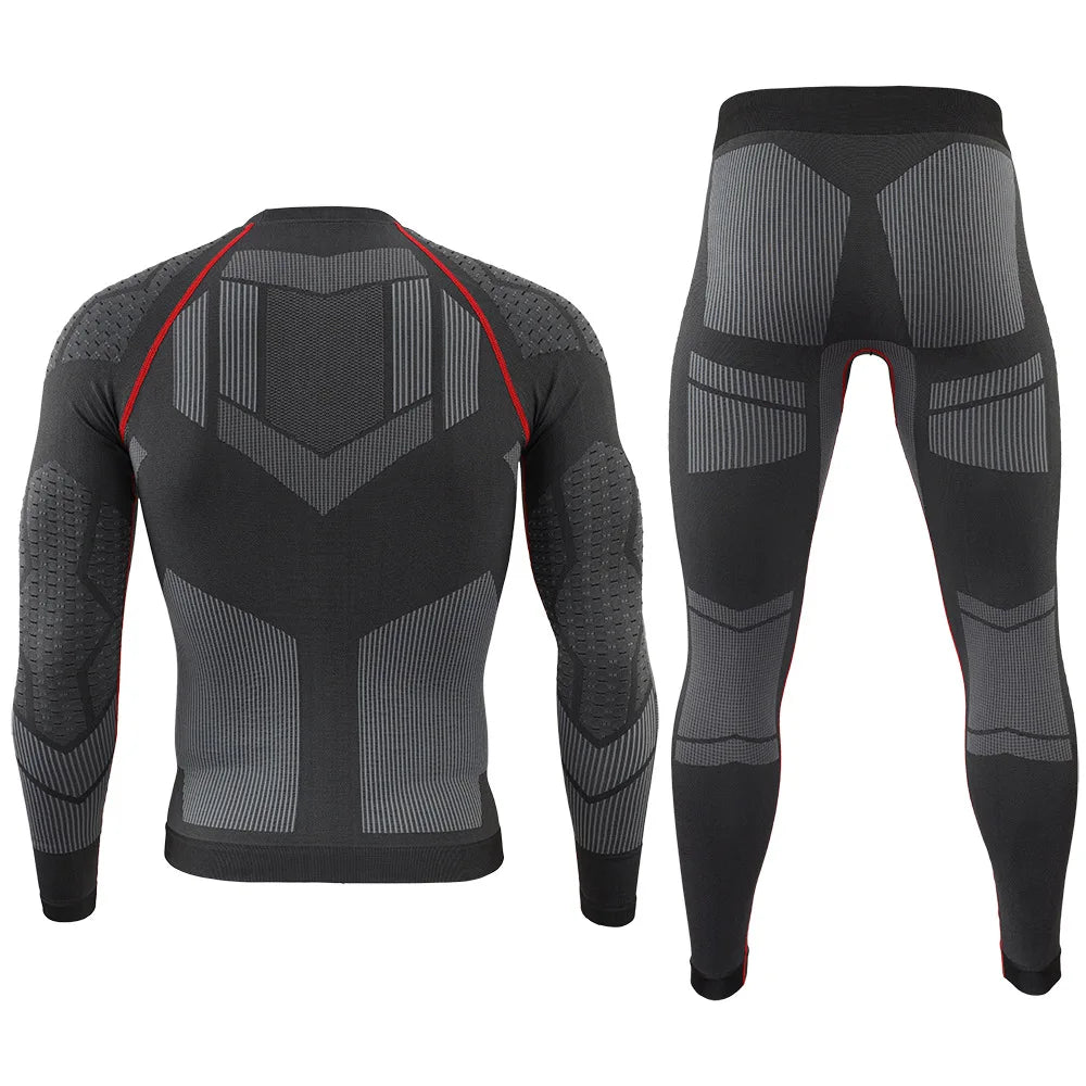 Men'S Outdoor Sports Thermal Underwear Sports Suit Training Fitness Clothing Men'S Fitness T-Shirt Quick-Drying Tops And Pants