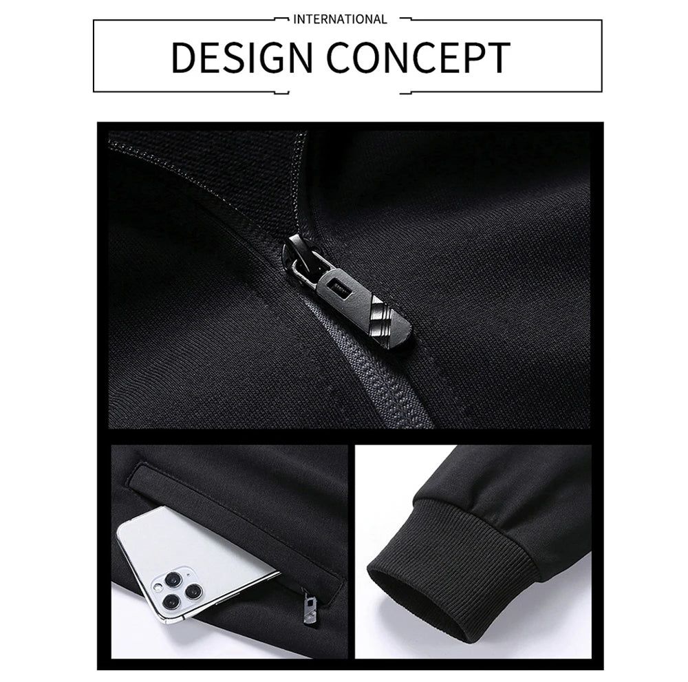 طقم ملابس رياضية للرجال، أزياء خريفية، بدلة رياضية للرجال، سويت شيرت + بنطال رياضي، طقم من قطعتين، بدلة رياضية للرجال، ملابس للجري والركض