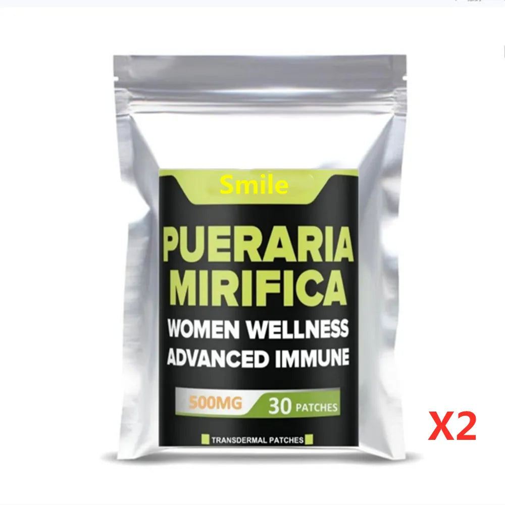 Pueraria Mirifica Transdermal Patches 30 Count Natural Women's Wellness Support Boosts Immune System & Energy Levels