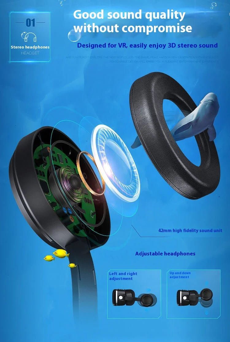 VR SHINECON G04EA 10.0 Virtual Reality Helmet 3D Glasses Casque For Smartphone Smart Phone Goggles Headset Video Game Binoculars