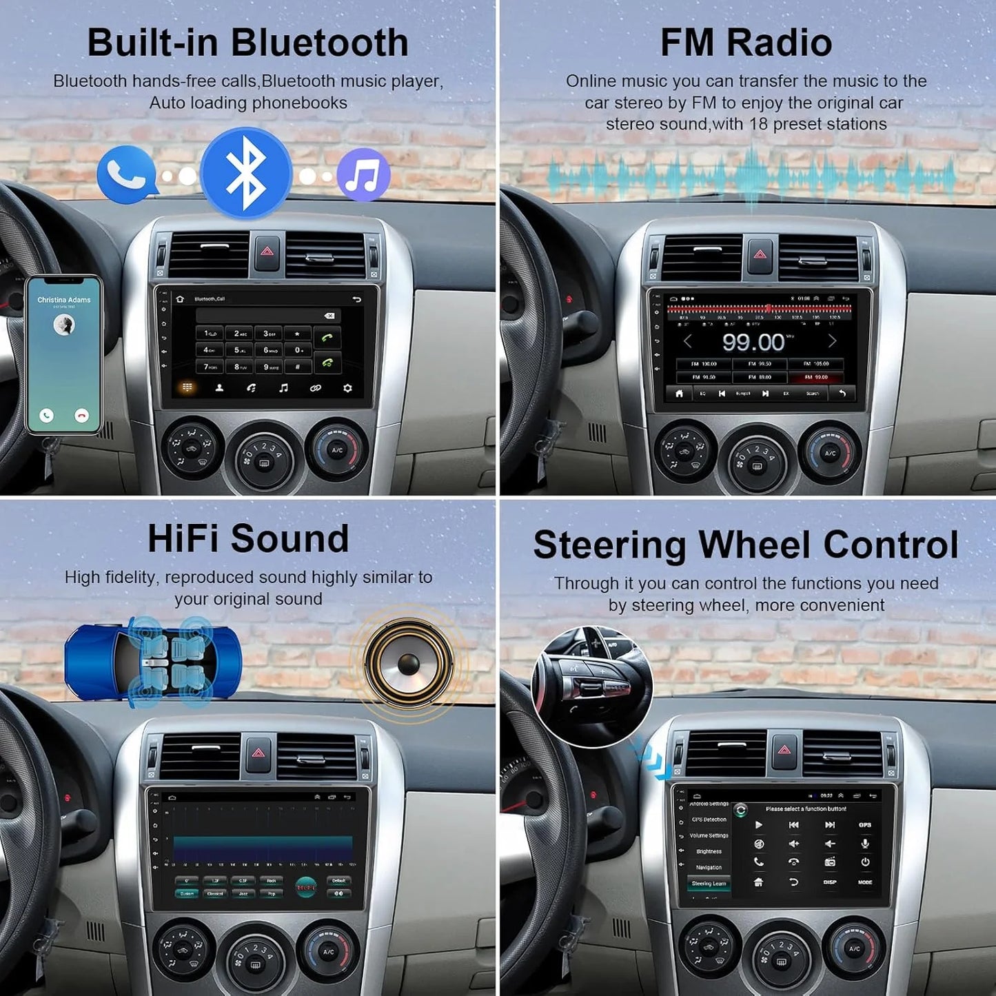 أندرويد 15 لسيارة سانج يونج كوراندو 3 أكتيون 2 2013-2017 2K QLED راديو السيارة بنظام أندرويد مشغل فيديو متعدد الوسائط GPS ستيريو CarPlay 4G BT