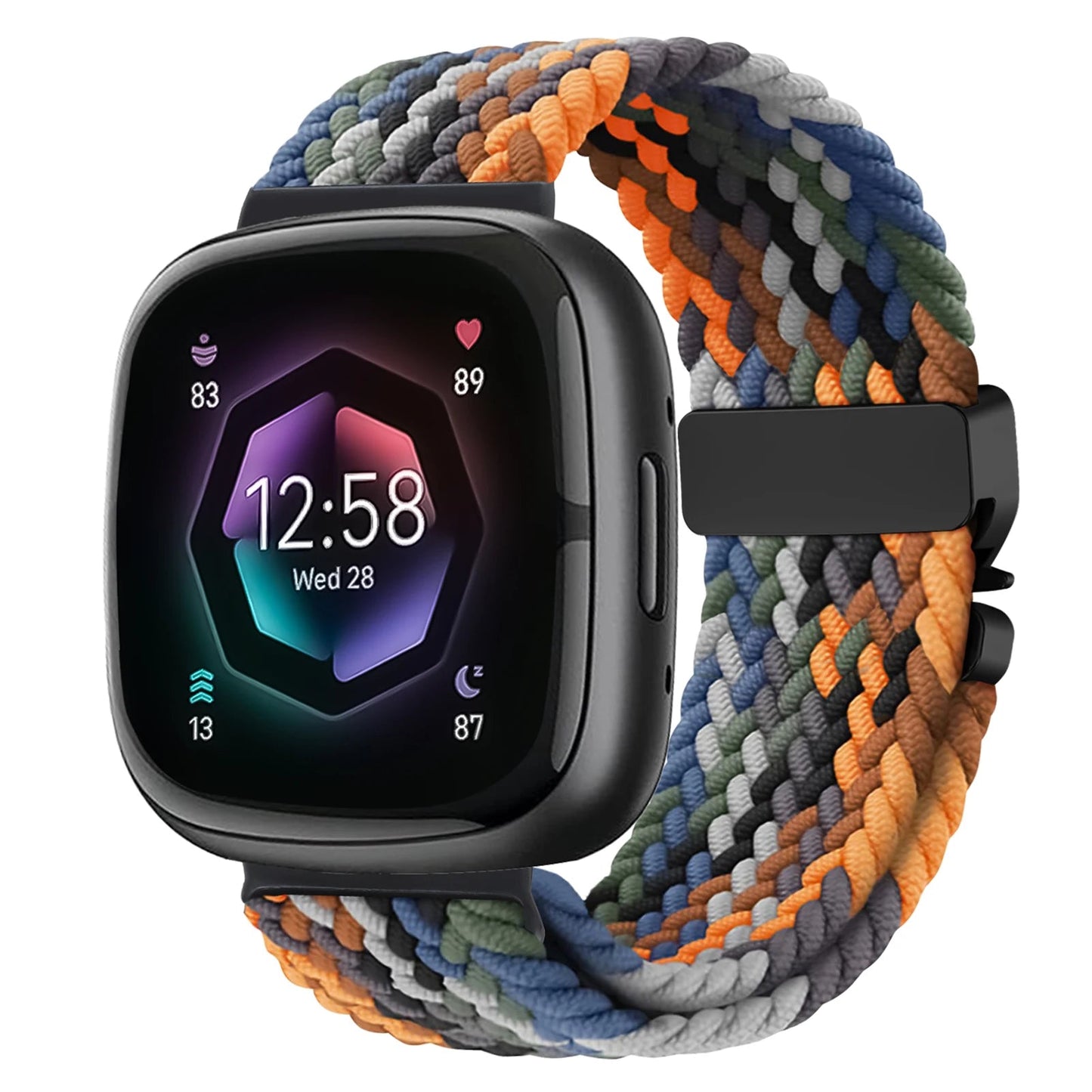 Parachute Braided Strap for Fitbit Versa 4 3 Sense 2 band Accessories replacment nylon correa Bracelet for Fitbit Versa 4 Strap SwiftNest