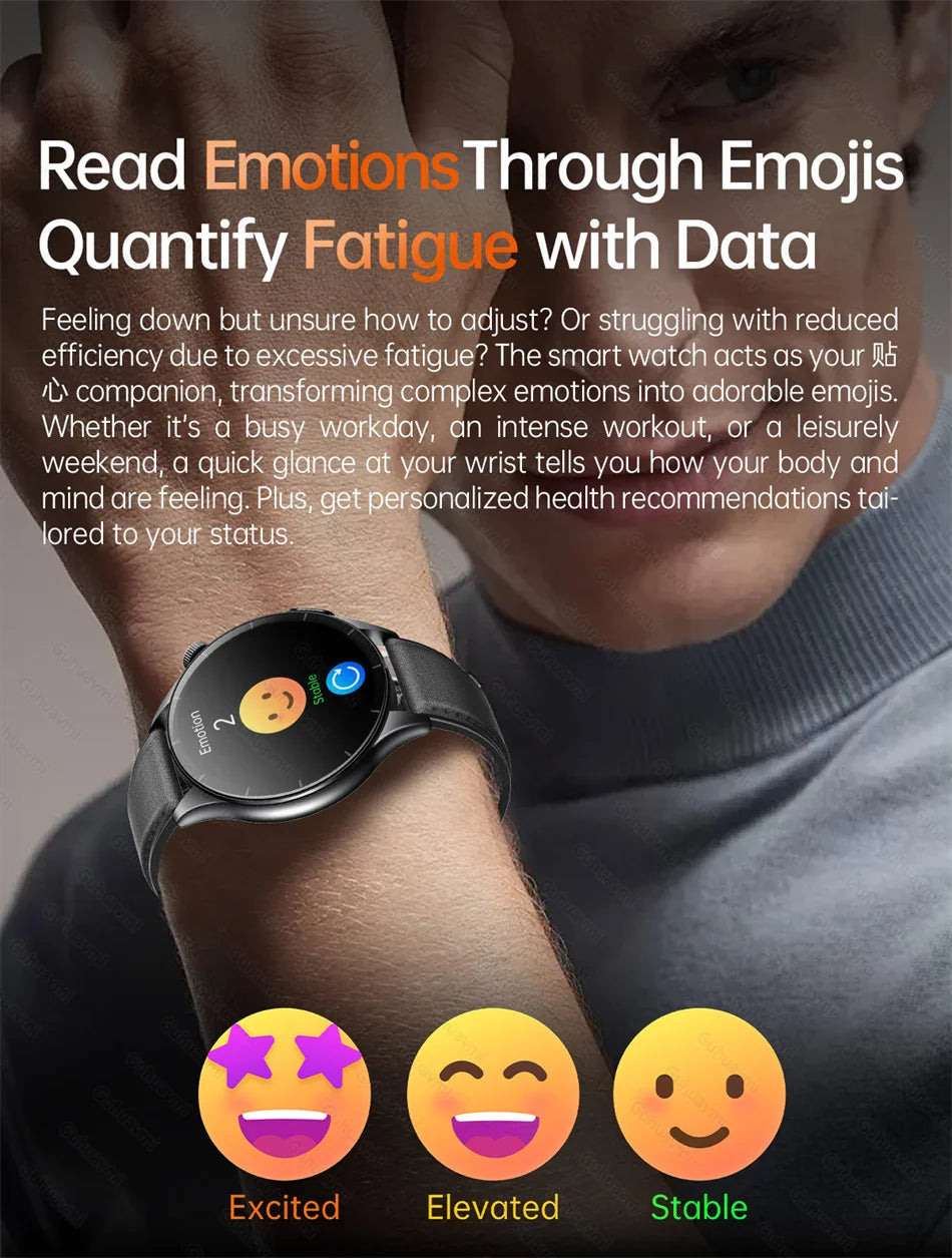 Sapphire 2025New Health managed Smart Watch Health measure Blood Fat Uric Acid Call ECG+PPG blood pressure Health Smartwatch IOS