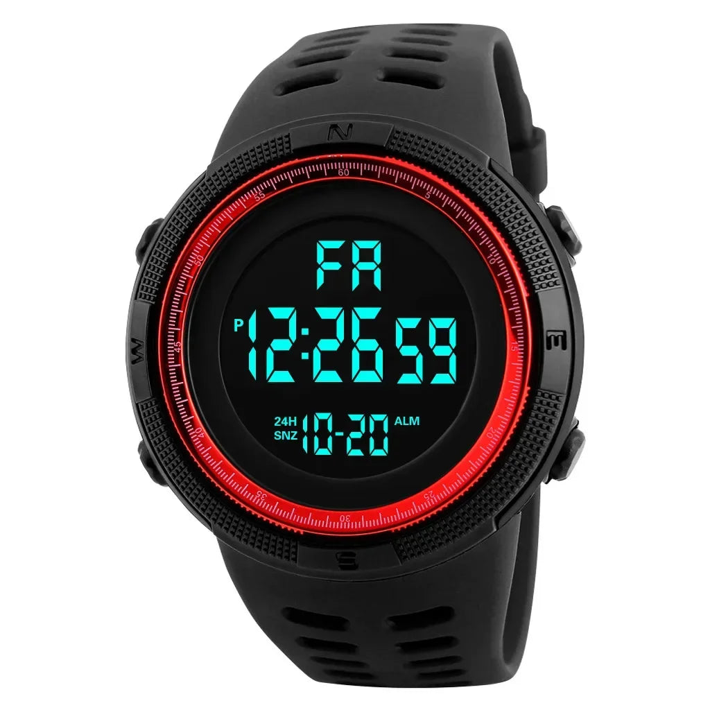 Sports Watch for Men Kid Student Teen Large dial Outdoor Sport Men Watch Multifunction digital Wristwatch Waterproof Alarm Clock