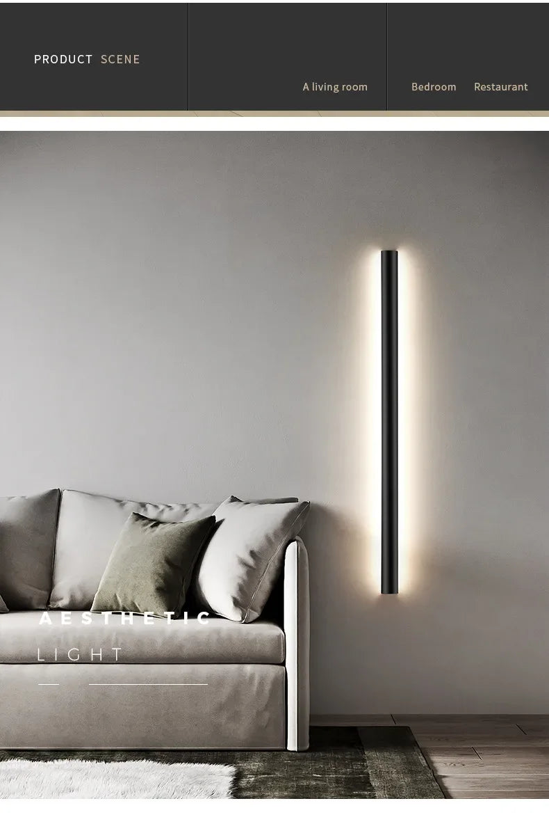 Bedroom Wall Lamp Simple Modern Living Room Background Wall Lamp Led Minimalist Long Entry Porch Aisle Corridor Lamps