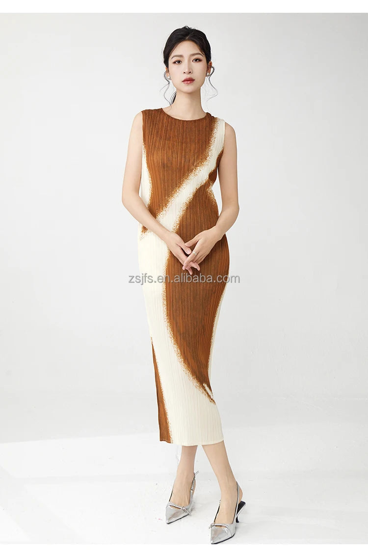 Women Clothing Wholesale Summer Ladies Fashion Dresses High Quality Stretch Sleeveless Dresses SwiftNest