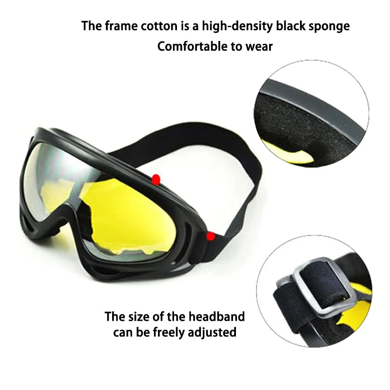 Outdoor Goggles, Ski Goggles, Windproof Goggles, Bicycle and Motorcycle Riding Glasses, Sports Glasses, Ski Goggles