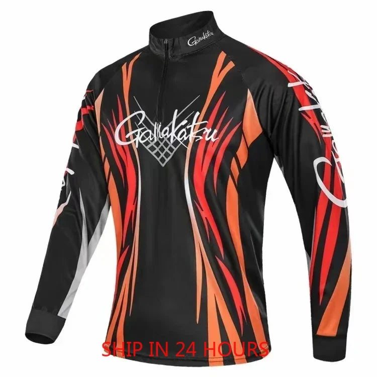 Outdoor Sports Summer Fishing Clothing  Anti-UV Sunscreen Breathable Quick Drying  Fishing Shirts Long Sleeve Clothes