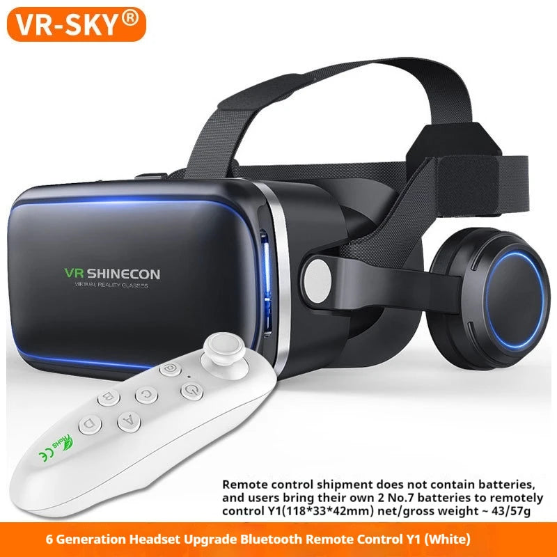 VR SHINECON G04EA 10.0 Virtual Reality Helmet 3D Glasses Casque For Smartphone Smart Phone Goggles Headset Video Game Binoculars