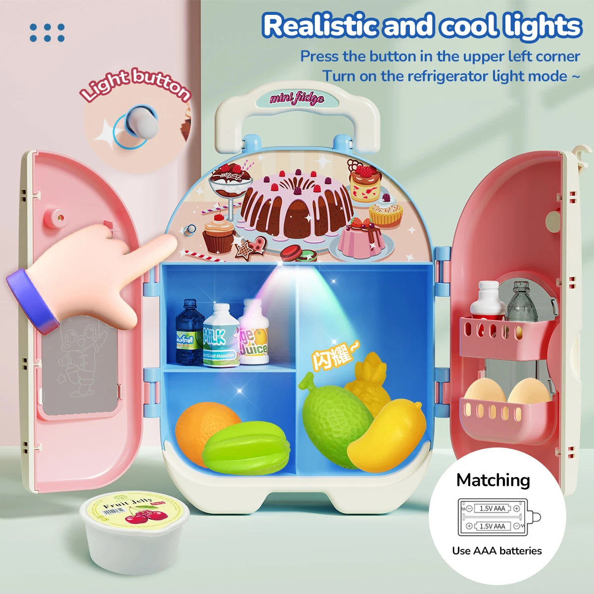 Kids Pretend Play House Simulation Kitchen Appliances Playset Juicer Mixer Vacuum Toaster Set Household Educational Toys Xmas