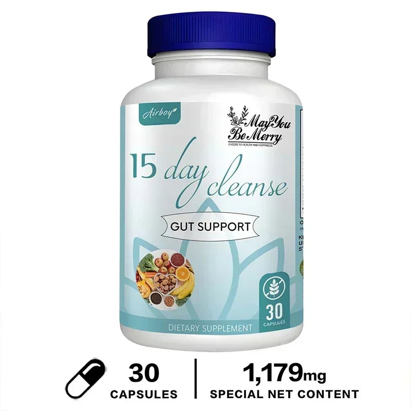 15 Day Cleanse - Intestinal Cleansing, Detoxification, Relieves Bloating, Promotes Digestion, Metabolism, and Weight Management