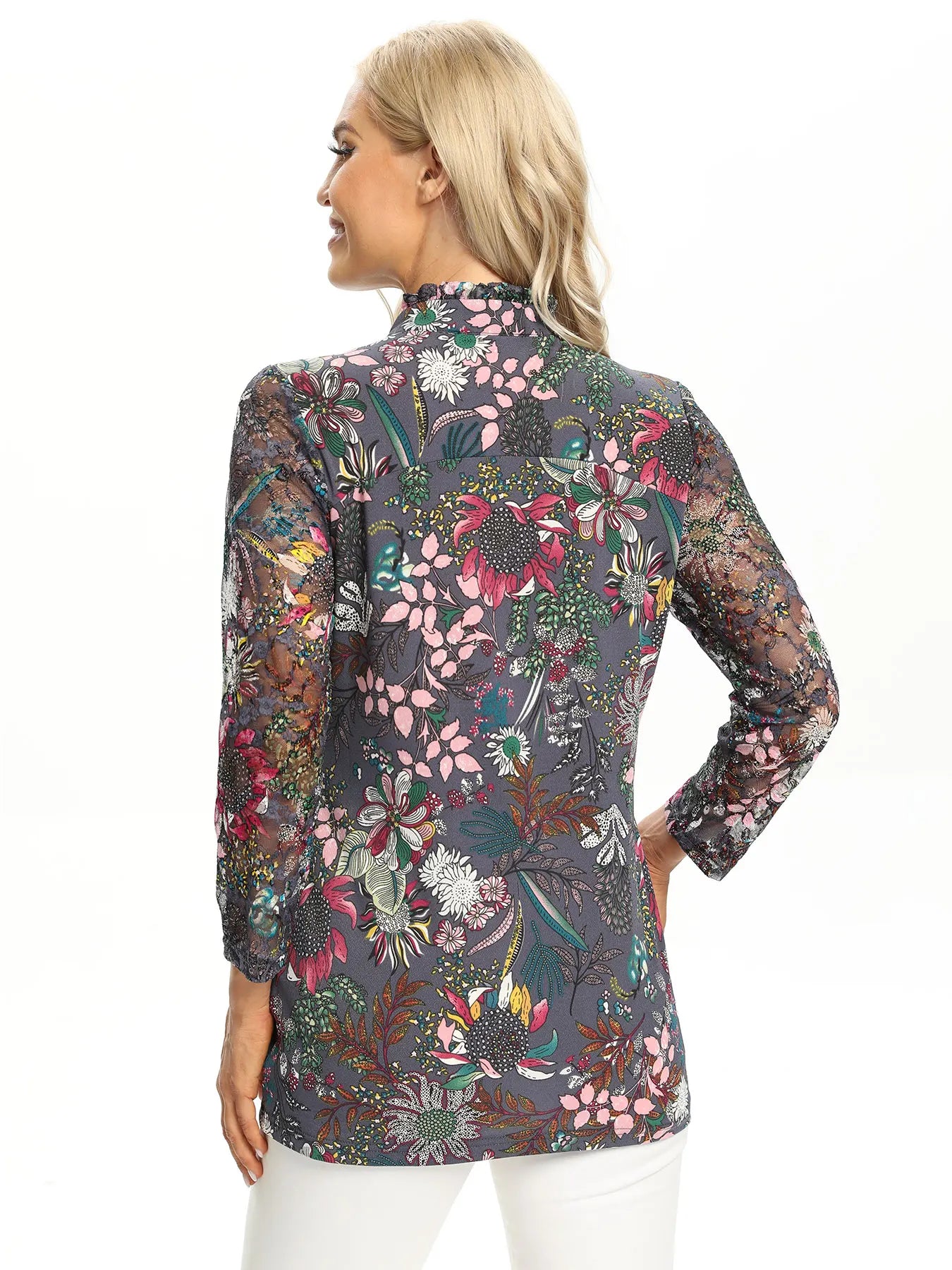 Women Woven Fashionable Casual Top For Spring And Autumn