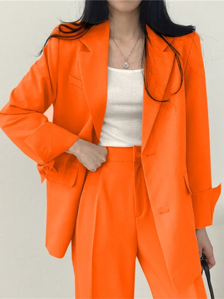 Fashion 2 Piece Sets Women Outfits Spring Autumn New in Korean Pants Sets Commuter Elegant Suit Coat 2 Piece Sets Women Jacket SwiftNest