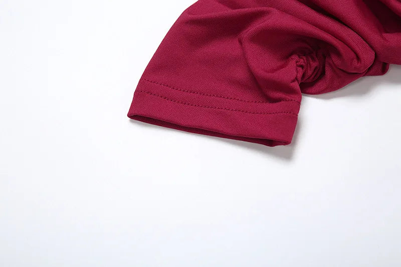 ملابس نسائية خريف وشتاء 2025 موضة جديدة بمزاج عالي الرقبة مطوي الخصر نحيف ملفوف حول الورك فستان بأكمام طويلة للنساء