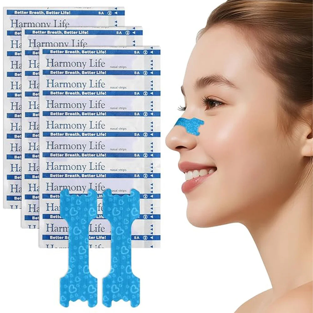 10/50/100pcs Breathing Nasal Strips Right Way Stop Snoring Anti Snoring Strips Easier Better Breathe Health Care Sleeping Well