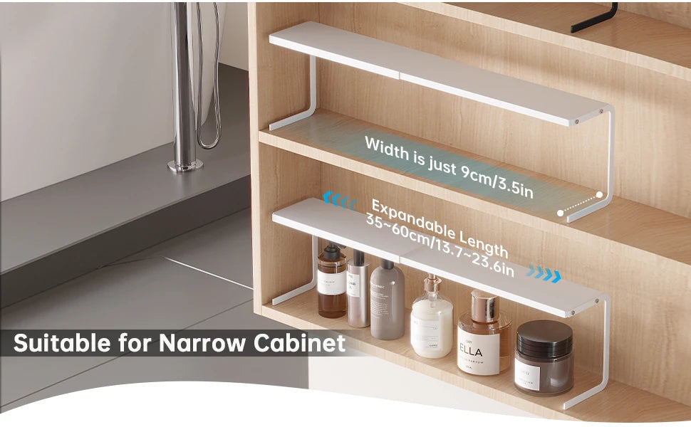 Mirror Cabinet Storage Box Bathroom Cabinet Partition Hanging Basket Organizer Cosmetics and Skin Care Products Bathroom Storage Rack