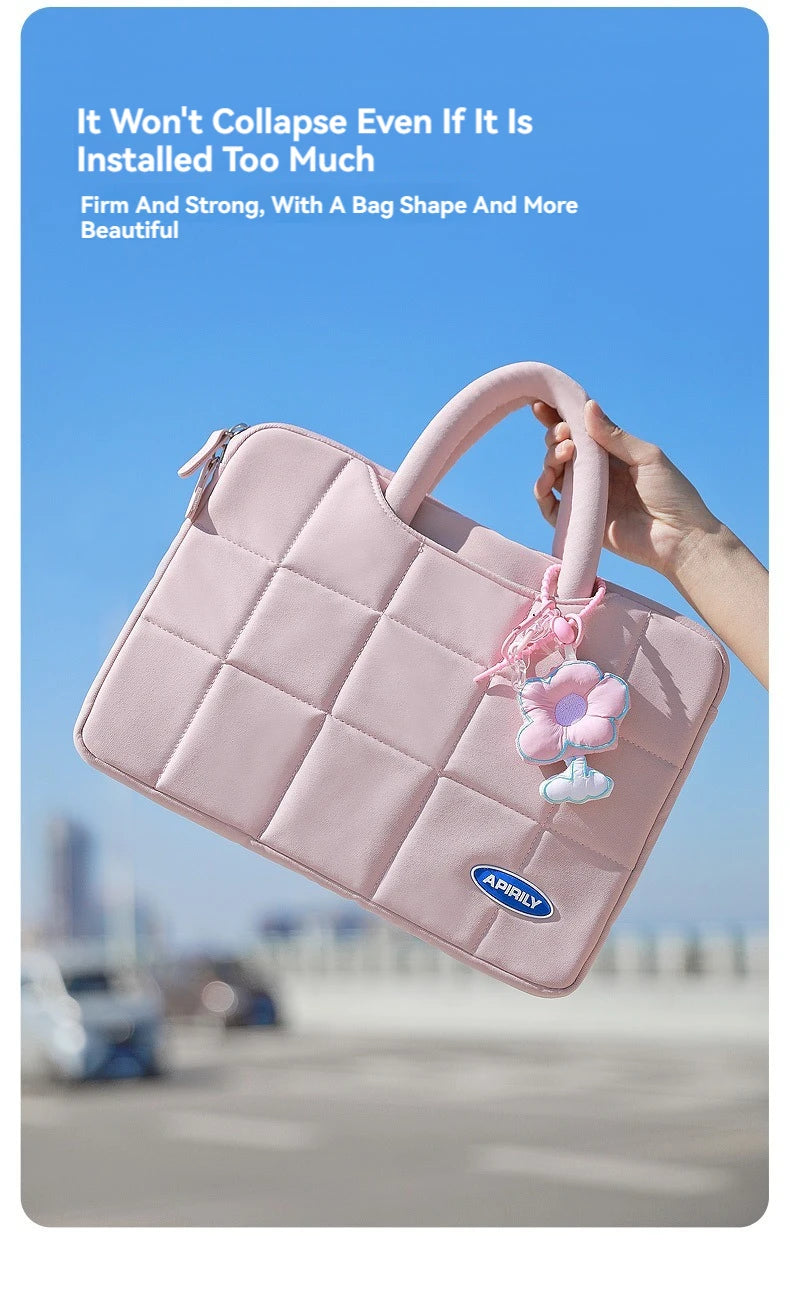 حقيبة كمبيوتر محمول مقاس 13.3 بوصة و14 و15 و15.6 بوصة وغطاء لجهاز ماك بوك إير برو وشاومي وهواوي وآسوس وحقيبة كمبيوتر محمول للرجال والنساء وحقيبة يد محمولة