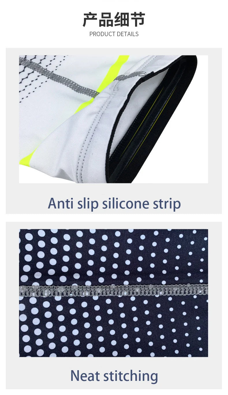 A pair Outdoor sports cycling hiking fishing breathable and high elasticity Lycra fabric protective sleeve sleevelet