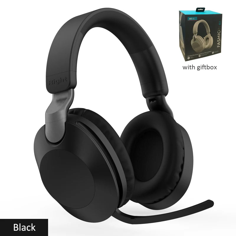 Wireless Bluetooth-Compatible Headset  Eearphone with Mic Hands-free HIFI Stereo BT5.1 Over-Ear Headphone for Call and Music