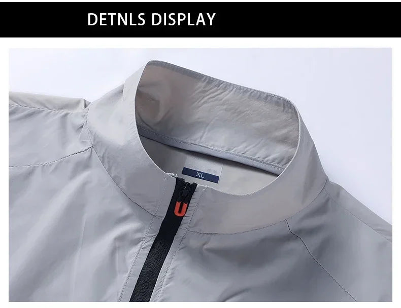 New Sunscreen Coats Men's Breathable Sports Waterproof Jacket Summer UV Protection Outdoor Fishing Skin Clothing