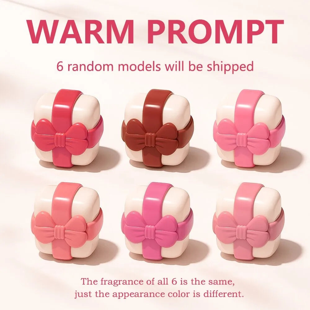 صندوق هدايا تجميل عيد الميلاد يتضمن لون الشفاه، ملمع الشفاه، أحمر الشفاه، قلم تحديد الشفاه، طقم ألوان مكياج سهل ومتين