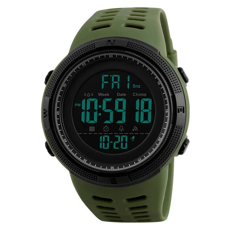 Sports Watch for Men Kid Student Teen Large dial Outdoor Sport Men Watch Multifunction digital Wristwatch Waterproof Alarm Clock