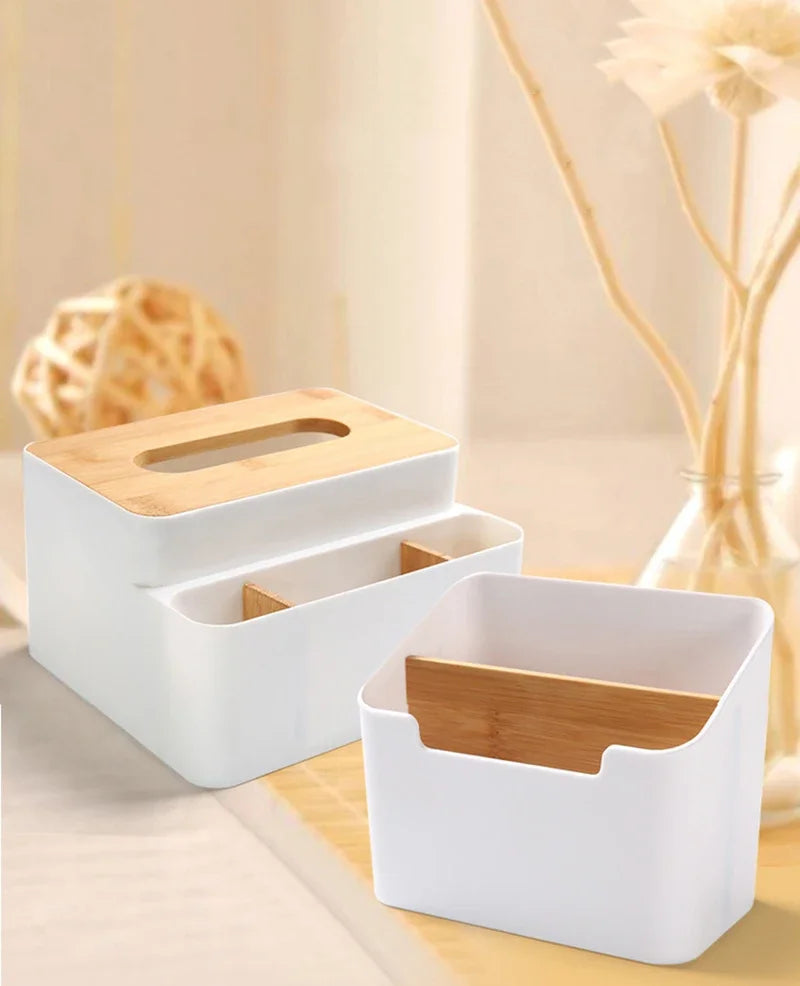Multi-function Storage Box TV Air Conditioner Remote Control Organizer Practical Tissue Box Home Cosmetic Storage Box