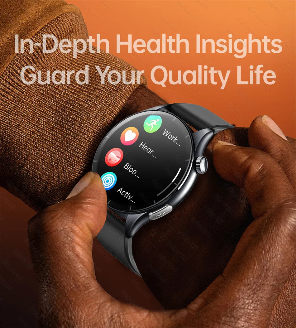 Sapphire 2025New Health managed Smart Watch Health measure Blood Fat Uric Acid Call ECG+PPG blood pressure Health Smartwatch IOS
