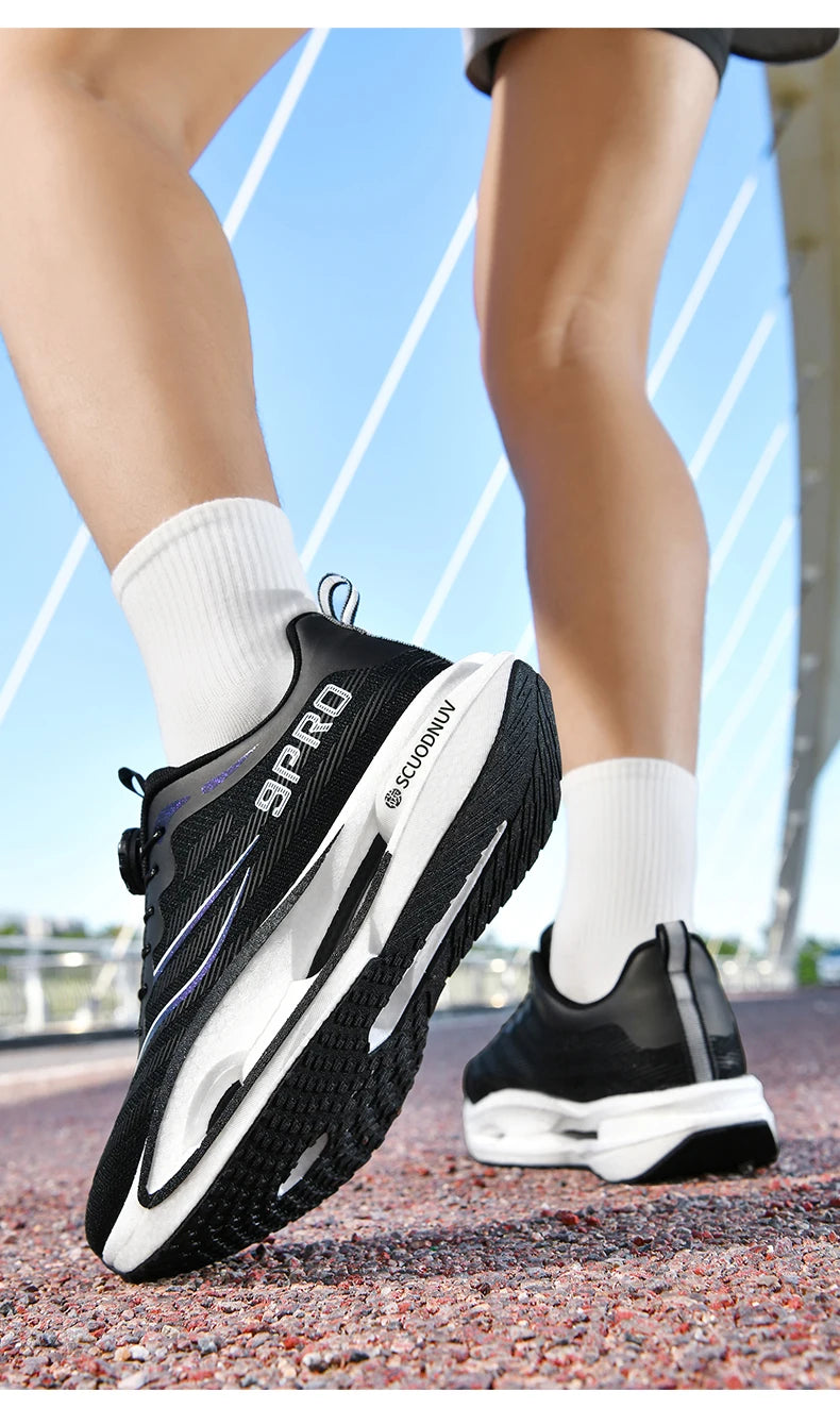 Men Running Shoes Casual Professional Marathon Sports Breathable Lightweight Women Comfortable Athletic Sneakers Carbon Plate