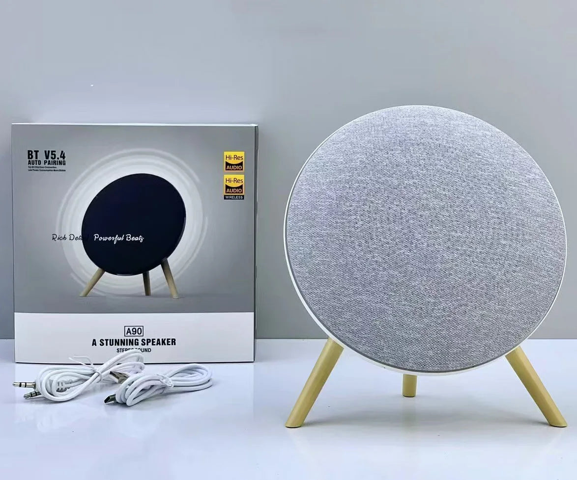 مكبر صوت صغير بتقنية البلوتوث بتصميم UFO BT 5.4 HIFI ستيريو لاسلكي نظام صوت المسرح المنزلي يدعم TWS TF USB AUX FM Play