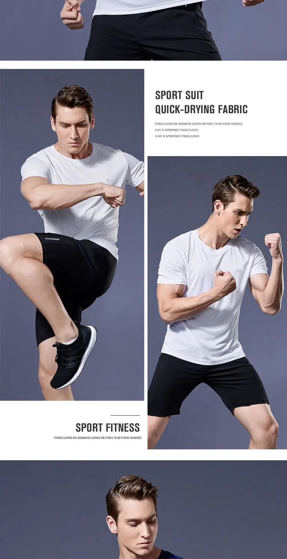 Summer Short-sleeved Sports Shirts, Multi-color Outdoor Fitness Clothing, Men's 3D T-shirts, Running Breathable Quick-drying Top