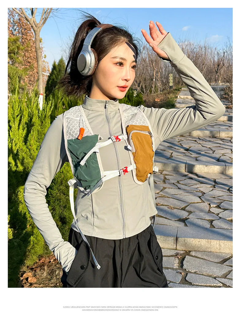 سترة حقيبة مياه رياضية خفيفة الوزن للاستخدام في الهواء الطلق مناسبة لأي استخدام لحقيبة مياه رياضية خارجية سترة تخزين مياه محمولة قابلة للتنفس