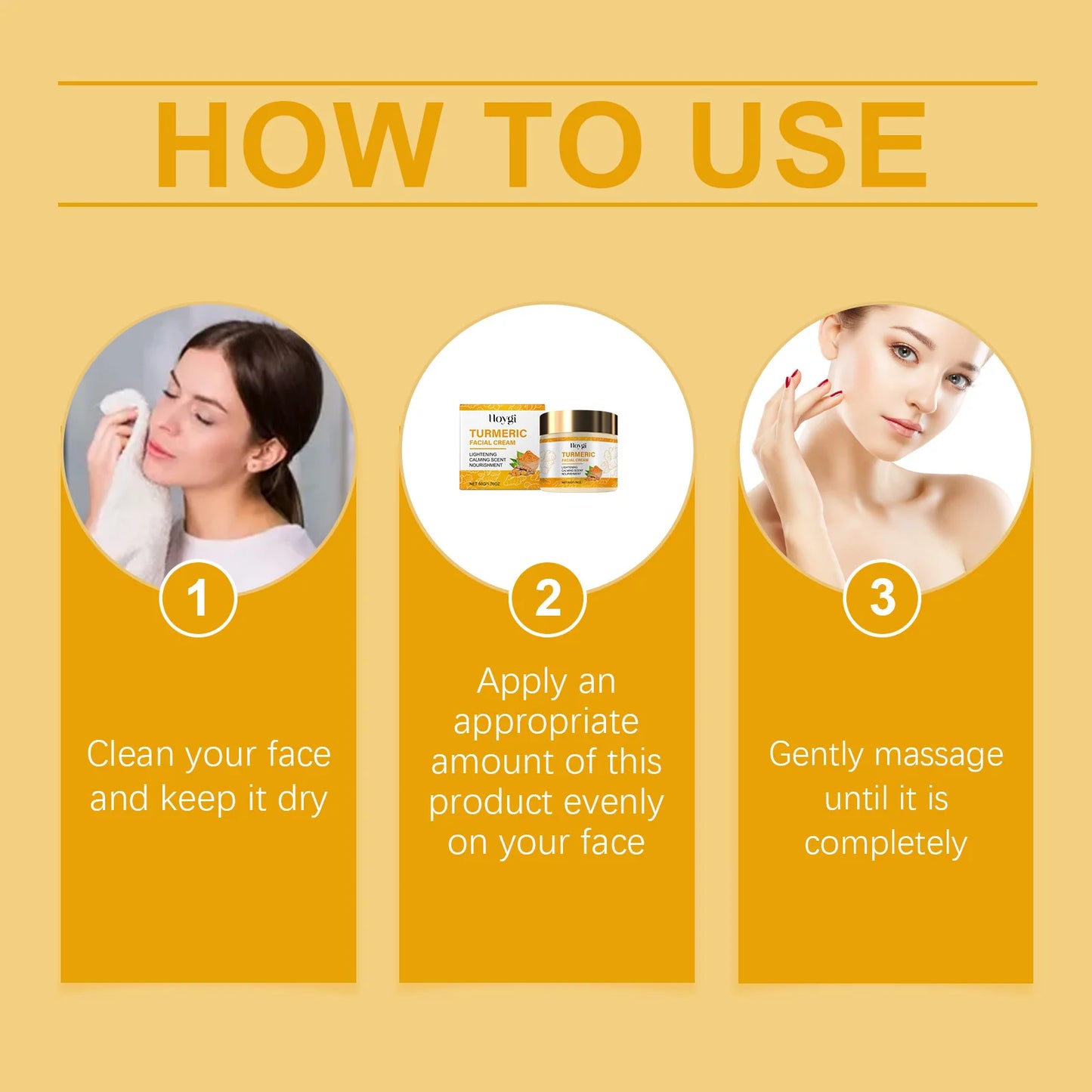 Turmeric Skincare Set Body Soap Anti Acne Dark Spot Corrector Improve Dry Skin Moisturizing Face Cream Brightening Facial Serum